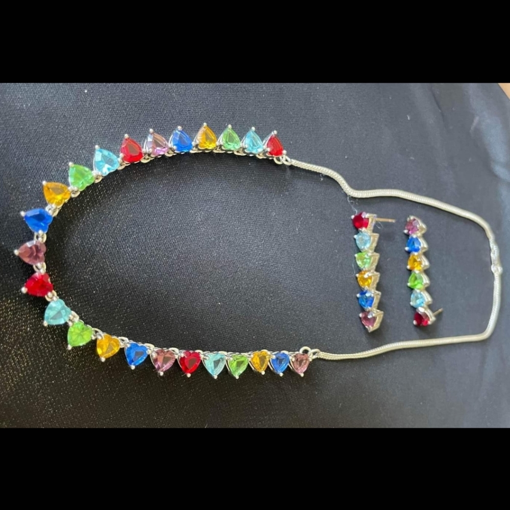 Lenox Sterling Silver Jewels of Life Necklace and Earring Set